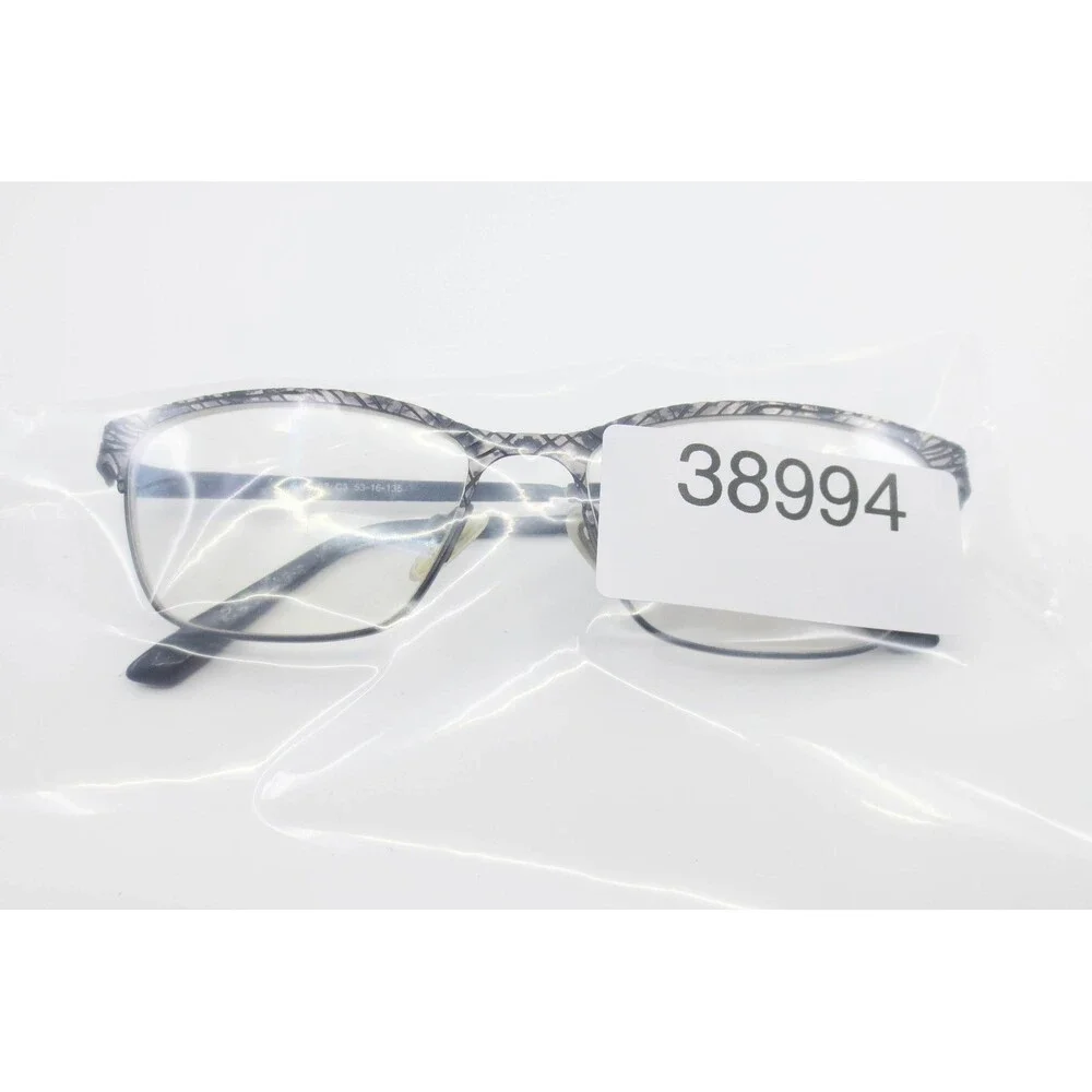 Cafe Boutique CB1063 C3 Eyeglasses Frames Black Textured Cat Eye 53-16-135